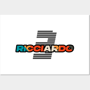 Ricciardo f1 - Number 3 design Posters and Art